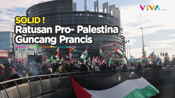 Solid! Demonstrasi Pro-Palestina Guncang Parlemen Eropa