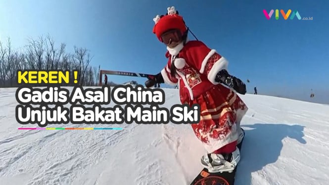 Gadis 6 Tahun Jago Bermain Ski