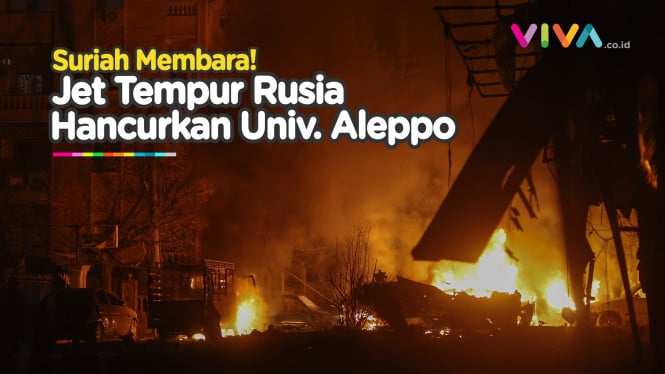 Jet Tempur Rusia Gempur RS Universitas Aleppo