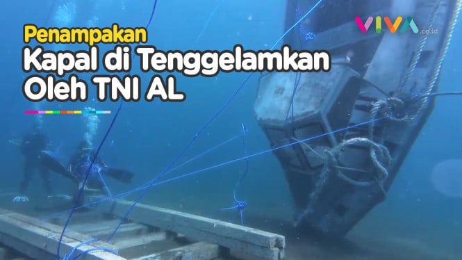 TNI AL Tenggelamkan Kapal Demi Tingkatkan Wisata Bawah Laut