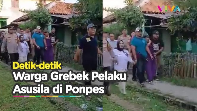 Warga Gerebek Oknum Pimpinan Ponpes Terkait Kasus Asusila