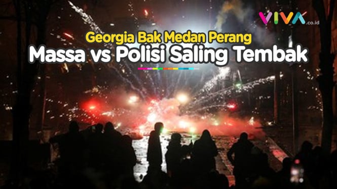 Georgia Membara Dilanda Protes, Ricuh Massa vs Polisi