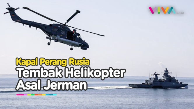 Gawat! Kapal Perang Rusia Tembak Helikopter Jerman