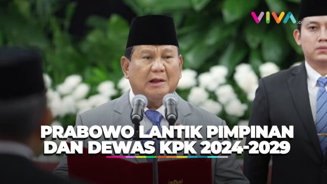 Sah! Pimpinan dan Dewas KPK 2024-2029 Dilantik Prabowo