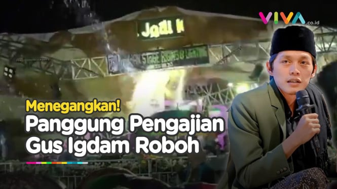 Gus Iqdam Nyaris Dijemput Ajal Saat Panggung Pengajian Roboh