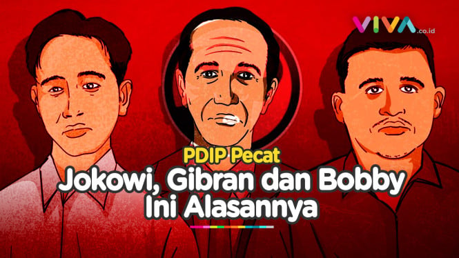 Alasan PDIP Pecat Jokowi, Gibran dan Bobby Nasution!