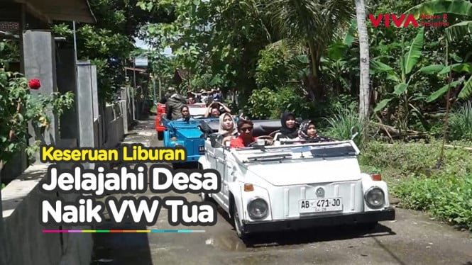 Seru! Sensasi Keliling Desa Naik VW Tua di Bantul