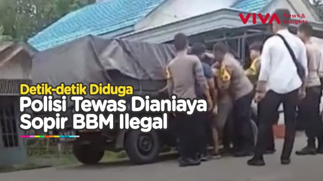 Video Kanit Reskrim Tewas Diduga Dihajar Sopir BBM Ilegal