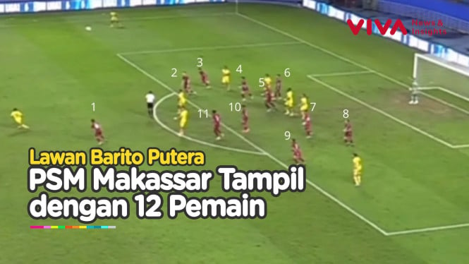 Detik Terakhir, 12 Pemain PSM Makassar vs Barito Putera