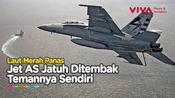 2 Jet Tempur AS Ditembak Jatuh Kapal Sendiri di Laut Merah