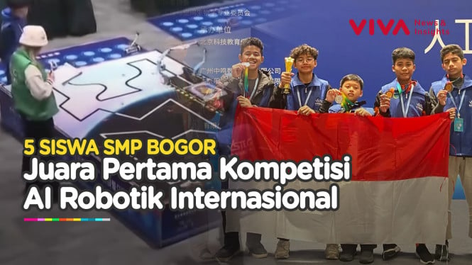 5 Siswa RI Raih Penghargaan Kompetisi AI Robotik di China