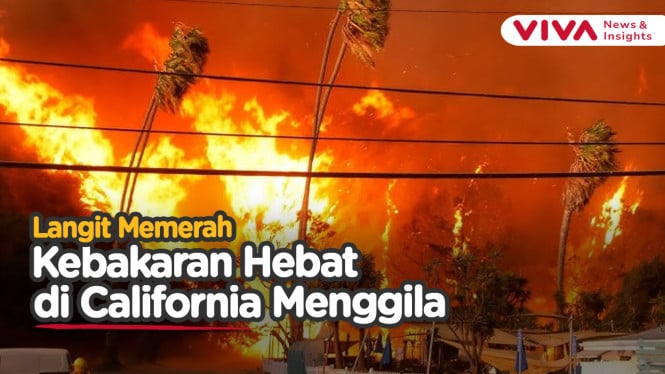 MENCEKAM! Penampakan 'Neraka' di Los Angeles