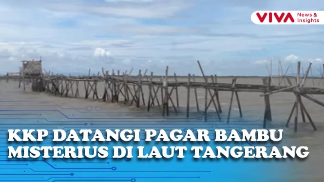 Disegel KKP, Pagar Bambu Misterius di Laut Tangerang