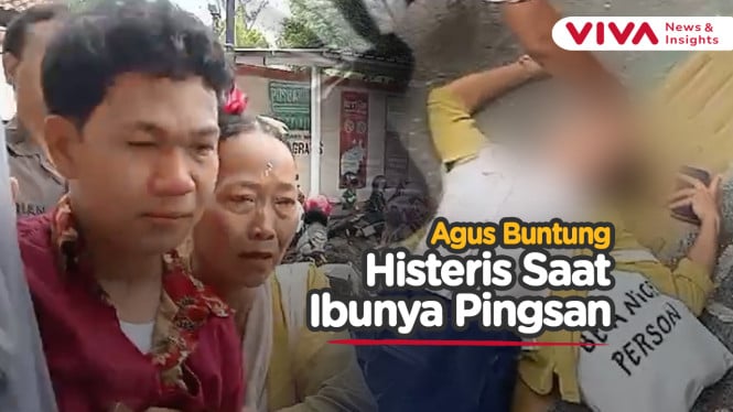 Agus Buntung Histeris Saksikan Ibunya Pingsan Usai Sidang