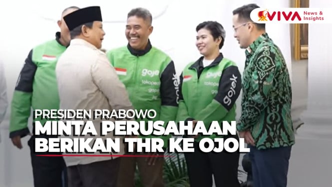 ASYIK! Prabowo Umumkan Driver Ojol Dapat THR