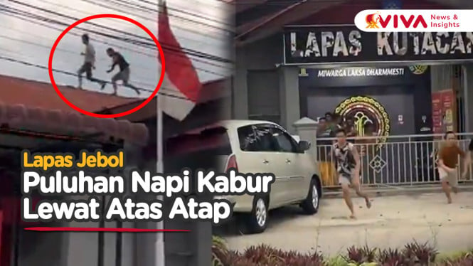 Petugas Cuma 6 Orang, 50 Napi Jebol Sel Kabur Kocar-kacir