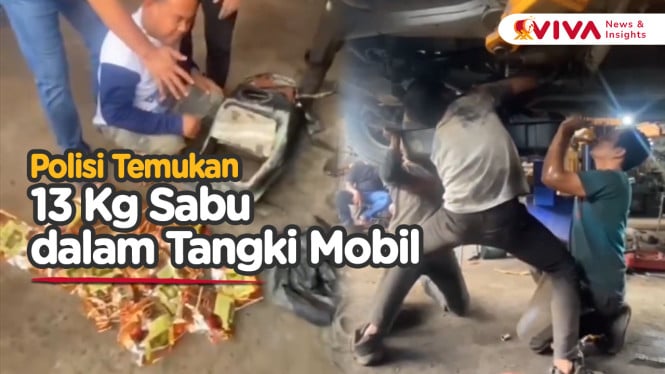 Cilukba! Tangki Mobil Pajero Dibelah, 13 Kg Sabu Mengebul