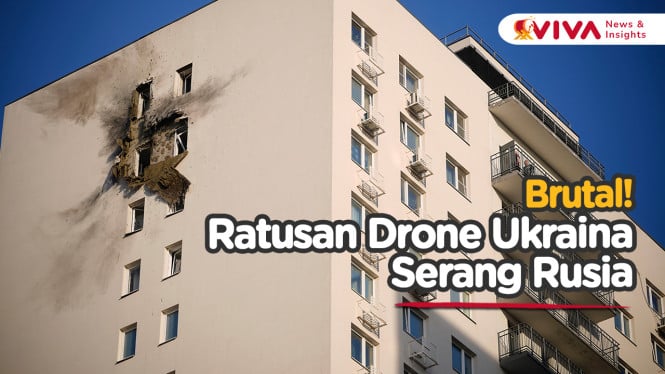 Serangan Drone Terbesar Ukraina Bikin Syok Rusia