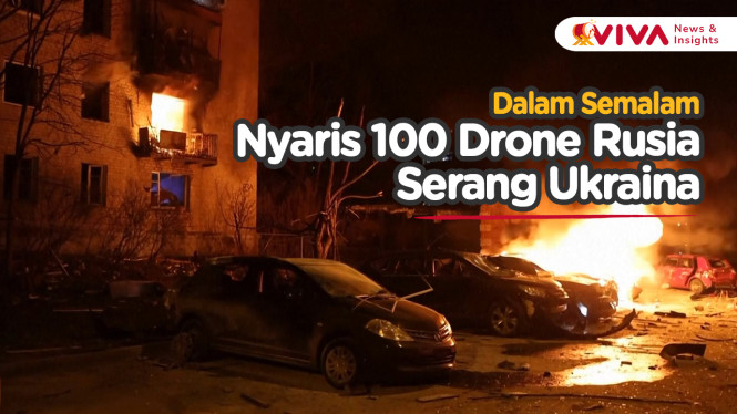 78 Drone Rusia Tewaskan 5 Orang dan 32 Lainnya Terluka