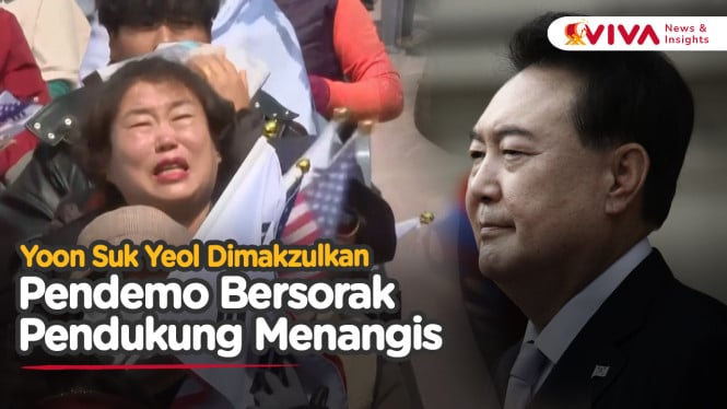 Lautan Manusia Histeris Usai Yoon Suk Yeol Dimakzulkan