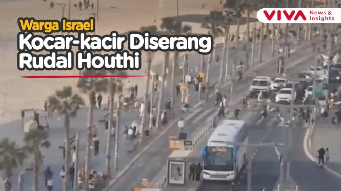 SIRINE MERAUNG! Warga Israel Panik Diserang Houthi Yaman