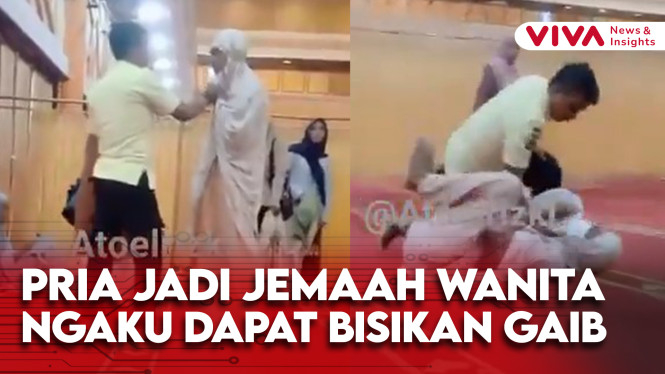Di-Smackdown Satpam! Pria Nyamar Jadi Wanita di Masjid