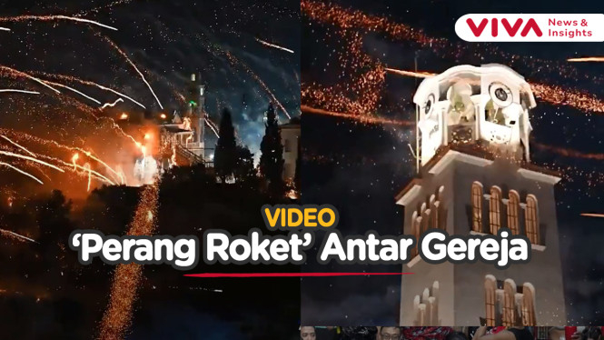 ''Perang Roket' Antargereja di Yunani Saat Tradisi Paskah
