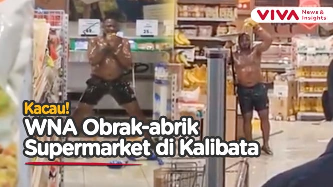 Mandi Minyak Goreng, WNA Ngamuk di Supermarket Kalibata City
