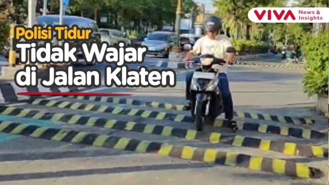 Empat Polisi Tidur Berjejer di Klaten Dibongkar Warga