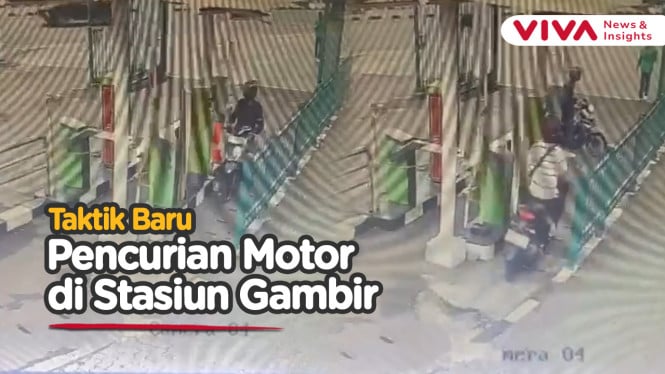 Stasiun Gambir KEBOBOLAN! Modus Baru Curanmor Tak Terendus
