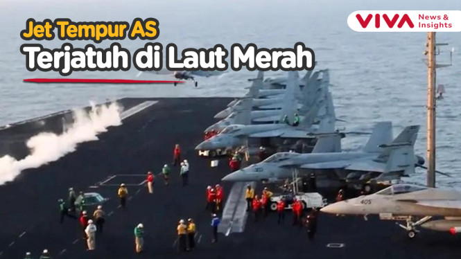 Kapal Perang AS Jatuh di Laut Merah Saat Ditarik Kapal Induk