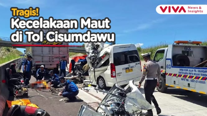Kecelakaan Maut di Tol Cisumdawu, 3 orang Tewas