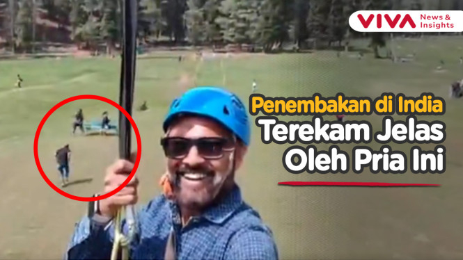 Asik Naik Wahana, Pria Ini Tak Sengaja Rekam Aksi Penembakan