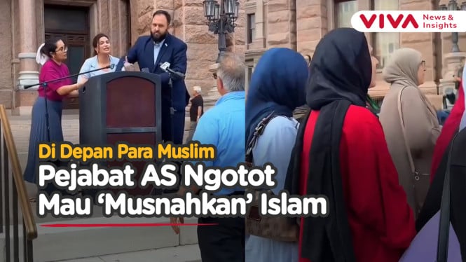 Ganggu Demo Umat Muslim, Pejabat AS Disemprot "Allahu Akbar"
