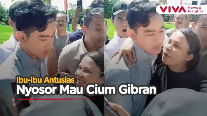 Terbakar Nafsu, Begini Reaksi Ibu-ibu Lihat Gibran