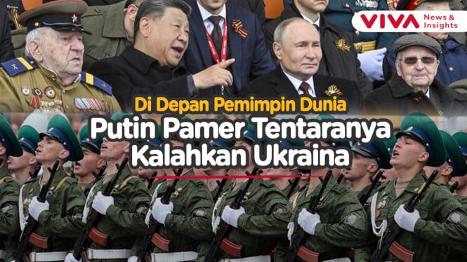 SEMUA TERDIAM! Kharisma Putin saat Bicara di Victory Day