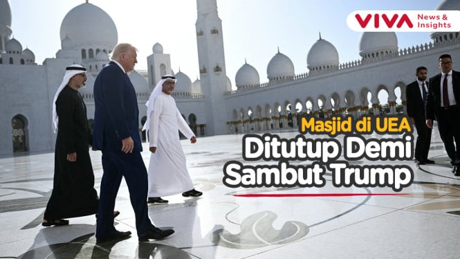 Trump Kagum saat Kunjungi Masjid Sheikh Zayed di UEA