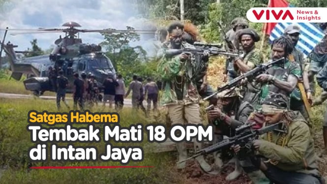 Satgas Habema TNI Tembak Mati 18 Pemberontak OPM