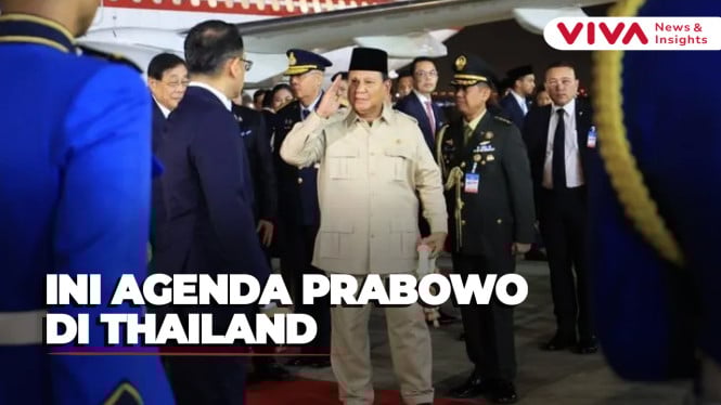 Rangkaian Agenda Resmi Prabowo Subianto di Thailand