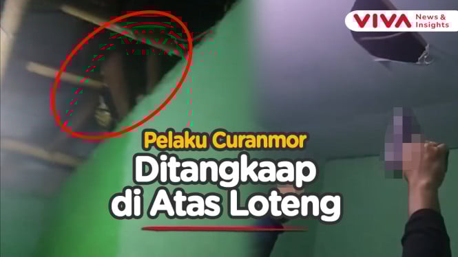 Ngibrit Digrebek Polisi, Pelaku Curanmor Terjebak di Loteng