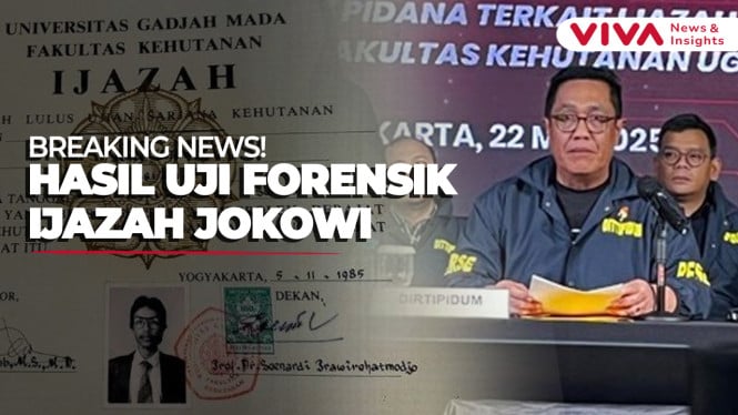 Polisi Nyatakan Asli, ini Hasil Uji Forensik Ijazah Jokowi