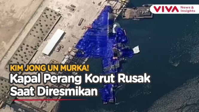 Kim Jong Un Murka Kapal Perang Korut Rusak Saat Peluncuran,