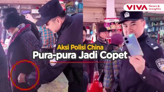 Unik! Polisi di China Pura-pura Jadi Copet