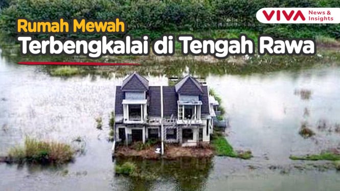 Penampakan Rumah Mewah Misterius di Kepung Genangan Air