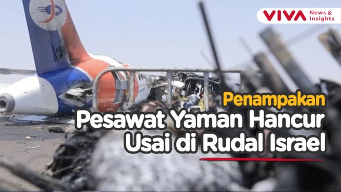 Evakuasi Penumpang Pesawat Yaman Sebelum Dirudal Israel