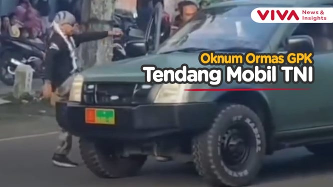 NEKAT! Oknum Ormas GPK Bentrok dengan TNI, Nyaris Adu Jotos