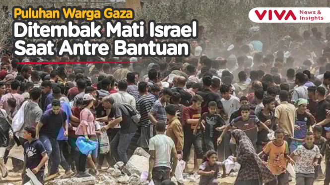 Puluhan Warga Palestina Mati Ditembak Saat Antre Bantuan
