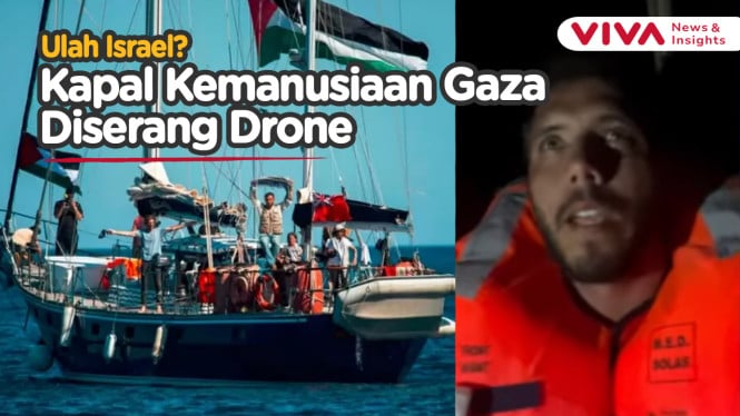 Kapal Kemanusiaan Gaza Diserang Drone, Ulah Israel?