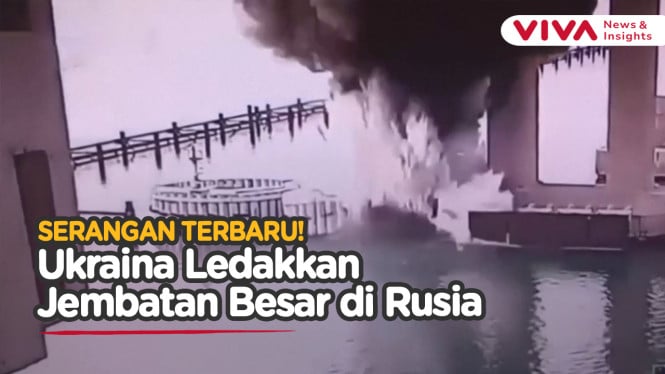 Detik-detik Bom Bawah Laut Ukraina Hancurkan Pilar Jembatan