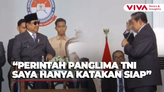 Diperintah Panglima Tertinggi TNI, SBY: Saya Siap!